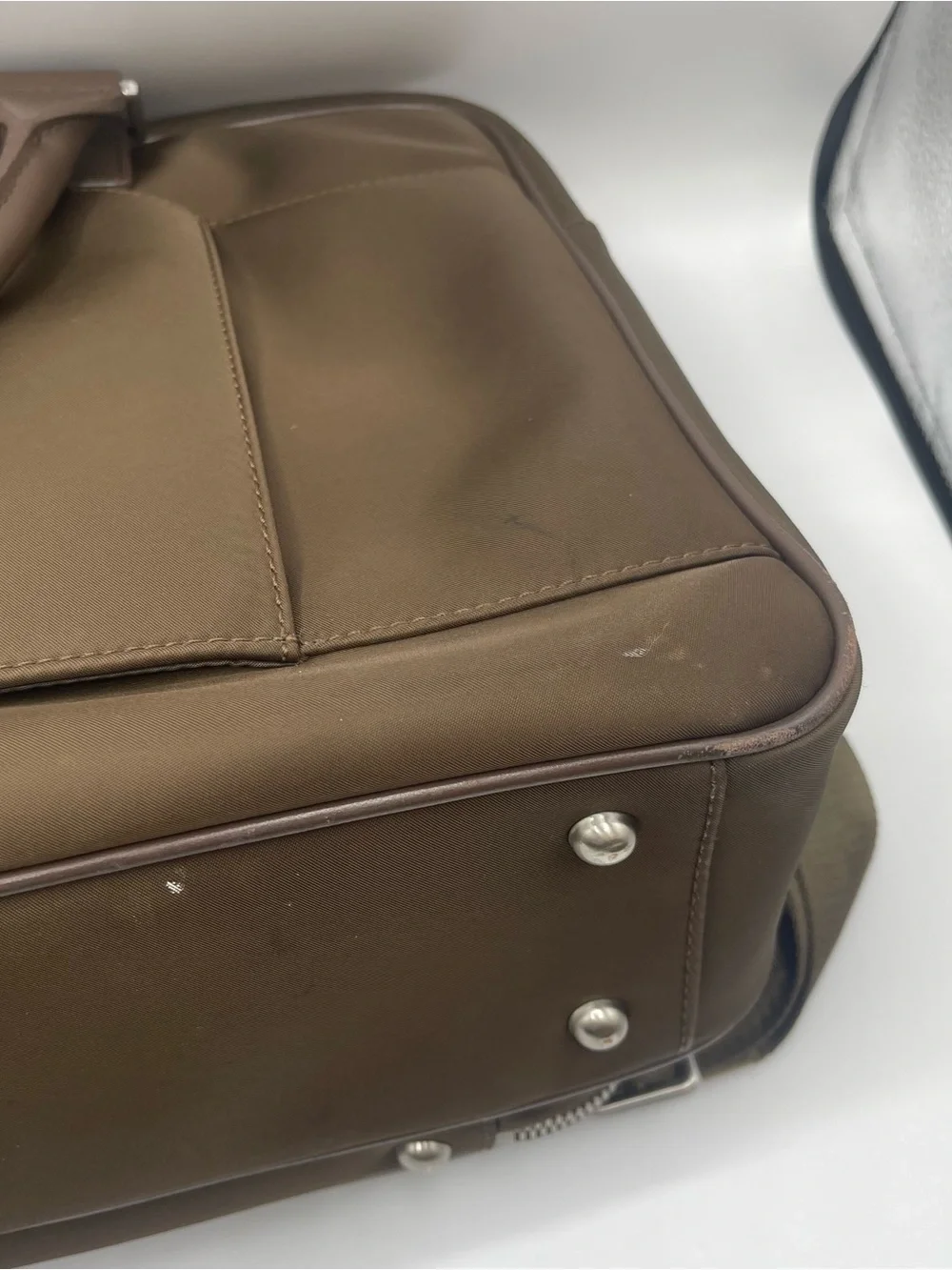 Oak and Rove Alto briefcase/duffel in brown leather